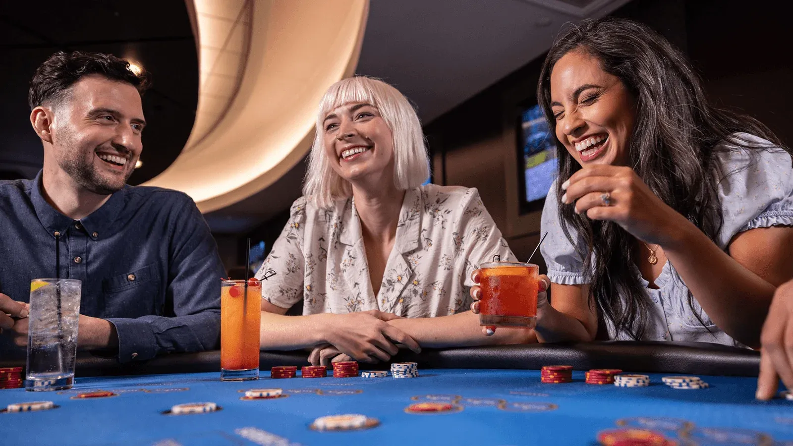 Casino table games and slots